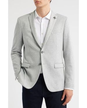 John Varvatos Varick Slim Fit Heathered Sport Coat - Gray