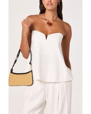 Astr Talulla Strapless Top - White