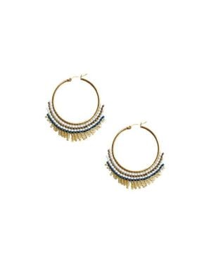 Fosterie Armada Hoop Embera Earrings - Metallic
