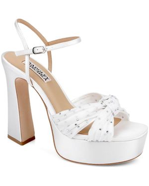 Badgley Mischka Willabella Ankle Strap Platform Sandal - Metallic