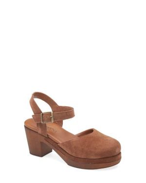 Cordani Warner Ankle Strap Platform Clog - Brown