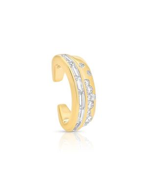Sara Weinstock Papua 2-Row Diamond Ear Cuff - Metallic