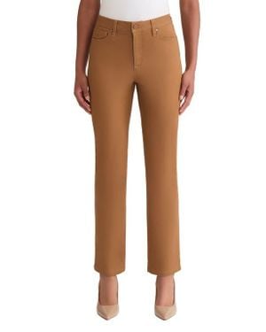 Jones New York Lexington Straight Leg Pants - Brown