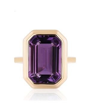 Goshwara Manhattan Cocktail Ring - Purple