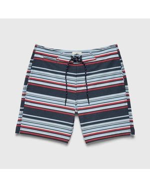 Surfside Supply Duke 7.25 Stripe Boardshort - Blue