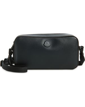 Moncler Carlo Leather Crossbody Bag - Black