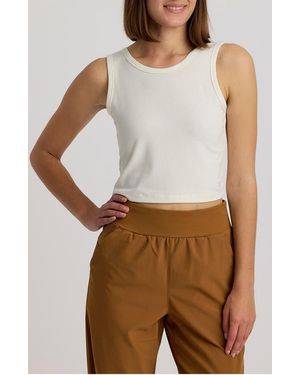 Free Fly Rib Crop Tank - Multicolor