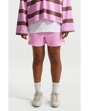 Nike Sportswear Mid Rise Fleece Shorts - Pink