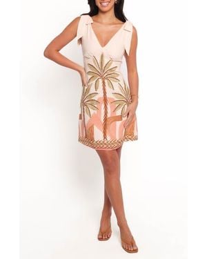 Petal & Pup Giada Tie Strap Minidress - Multicolor