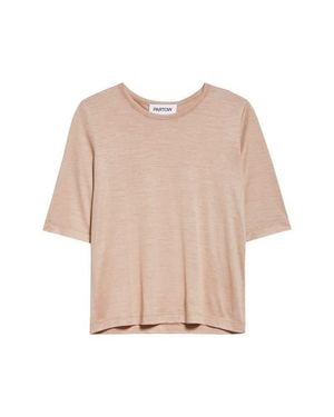 Partow Parker Modal & Cashmere T-Shirt - Natural