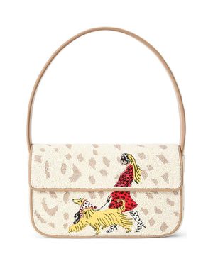 STAUD Tommy Beaded Shoulder Bag - Multicolor