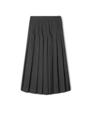 Maxmrkt Pleated With Invisible Zipper Skirt - Black