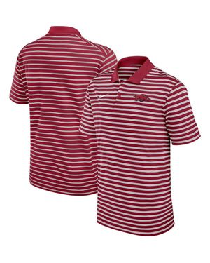 Nike Arkansas Razorbacks Victory Stripe Performance Polo - Red