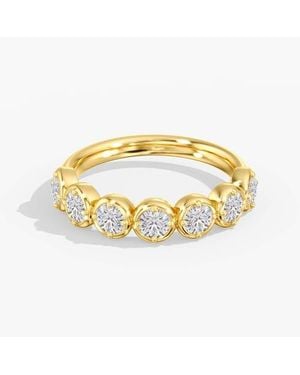 Everlee Aura Round Frame Lab Diamond Band - Metallic