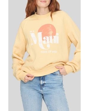 Project Social T Maui State Of Mind Graphic Sweatshirt - Blue
