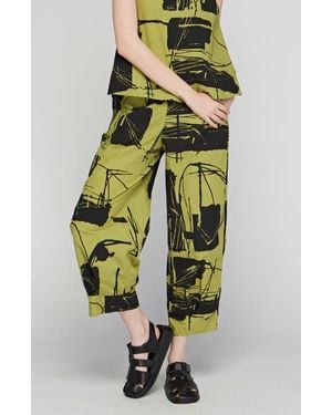 Luukaa Echo Printed Poplin Pants - Multicolor
