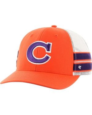 '47 Clemson Tigers Straight Eight Adjustable Trucker Hat - Orange