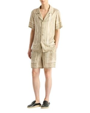 Balmain Printed Foulard Pajama Shorts - Natural