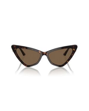 Jimmy Choo 55Mm Cat Eye Sunglasses - Brown