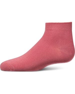 Memoi Basic Silky-Soft Gauge Ankle Sock - Purple