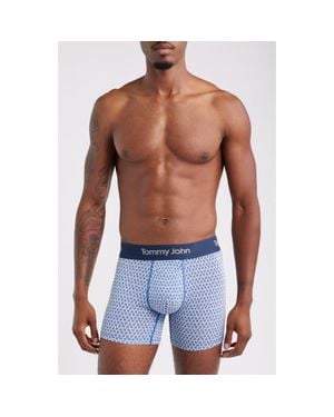 Tommy John Second Skin 4-Inch Boxer Briefs - Blue
