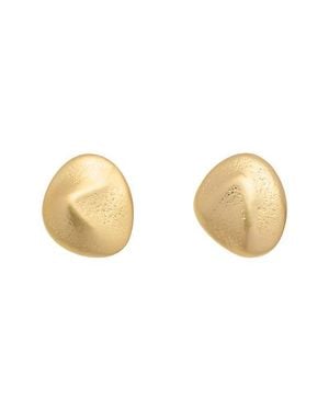 Reiss Pernilla Textured Pebble Stud Earrings - Natural