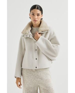 Brunello Cucinelli Hand-Crafted Outerwear Jacket - Natural