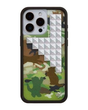 Wildflower Cases Cat Camo Stud Iphone Case - Green