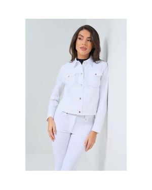 Anatomie Delilah Performance Cotton Trucker Jacket - Blue