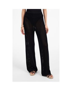 Madewell Open Stitch Sweater Pants - Black