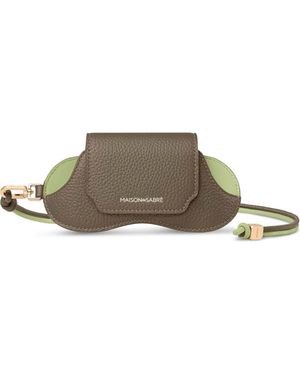 Maison De Sabre Leather Sunglasses Sling Case - Brown