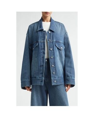 Melitta Baumeister Boxy Oversize Denim Jacket - Blue