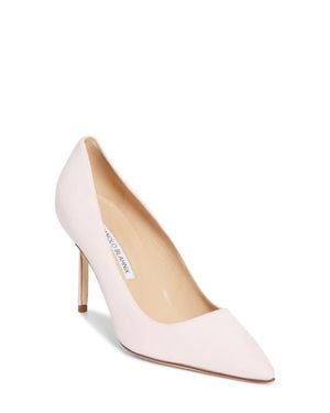 Manolo Blahnik Bb Pointed Toe Pump - White