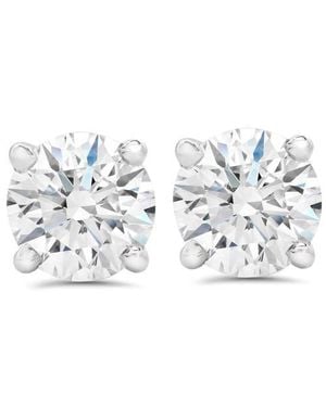 Bliss Diamond Certified 1/2Ct Tw Natural Diamond Screw Back Studs Earrings - Metallic