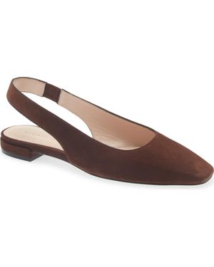 Stuart Weitzman Stassi Slingback Flat - Brown