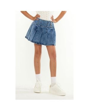 Kancan Kelly Pleated Skort - Blue