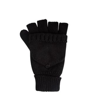 Mountain Warehouse Fingerless Knitted Mittens - Black