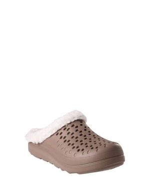 Revitalign Fusion Vitality Faux Fur Lined Clog - Brown