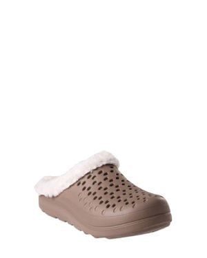 Revitalign Fusion Vitality Faux Fur Lined Clog - Brown