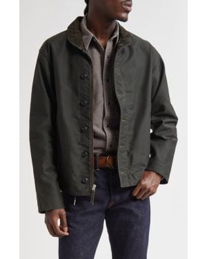 Ralph Lauren Jungle Cloth Bower Corduroy Collar Deck Jacket - Black