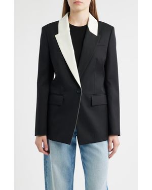 BOSS Janka 6 Colorblock Wool Blazer - Black