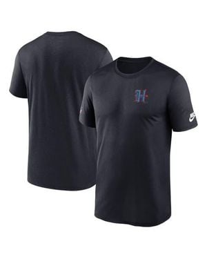 Nike Houston Texans Sideline Alt Pack Small Logo Legend Performance T-Shirt - Blue