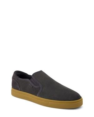TOMS Baja Leather Slip-On Sneaker - Gray