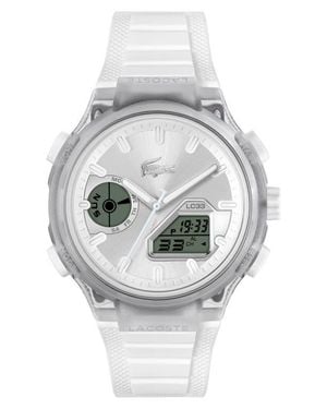 Lacoste Lc33 Ana-Digi Silicone Strap Watch, 45Mm - Gray