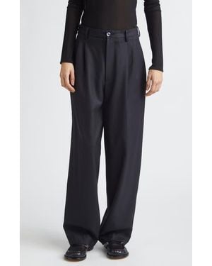 Magliano Double Pleat Wool Pants - Black