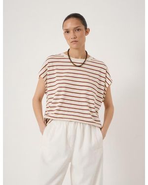 Hush Petra Cotton Relaxed Fit T-Shirt - Natural