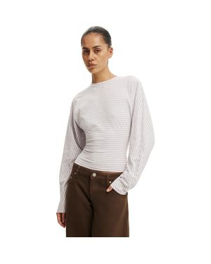 Cotton On Blair Batwing Long Sleeve - Gray