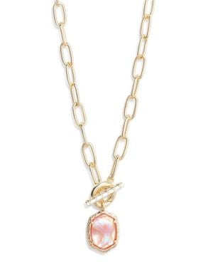 Kendra Scott Boxed Daphne Pendant Chain Necklace - White