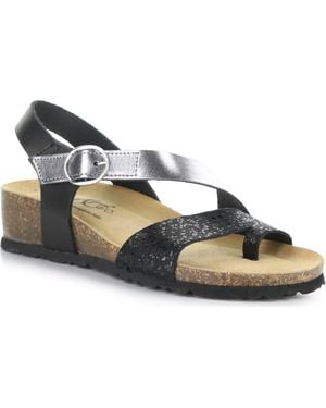 Bos. & Co. Luissa Slingback Platform Wedge Sandal - Blue