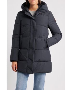 Save The Duck Bethany Waterproof Hooded Quilted Parka - Black